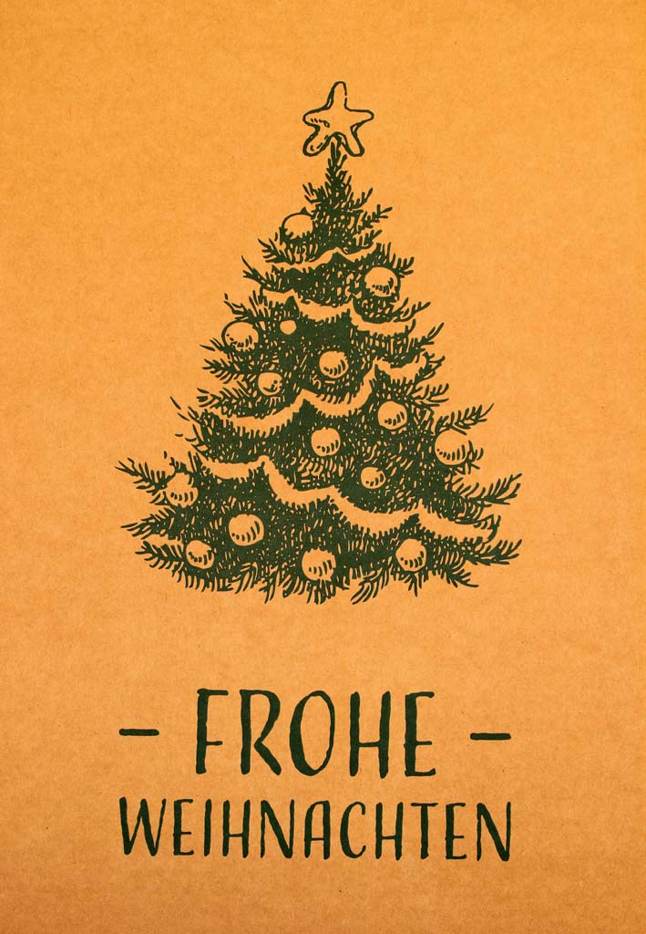 Geschenkkarton - Frohe Weihnachten -