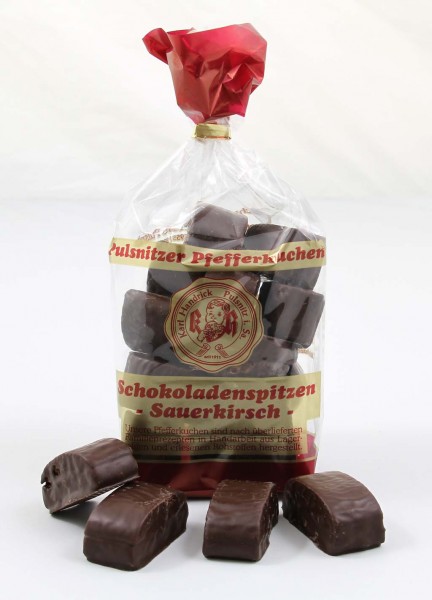 Schokoladenspitzen - gefüllt (Sauerkirsch)